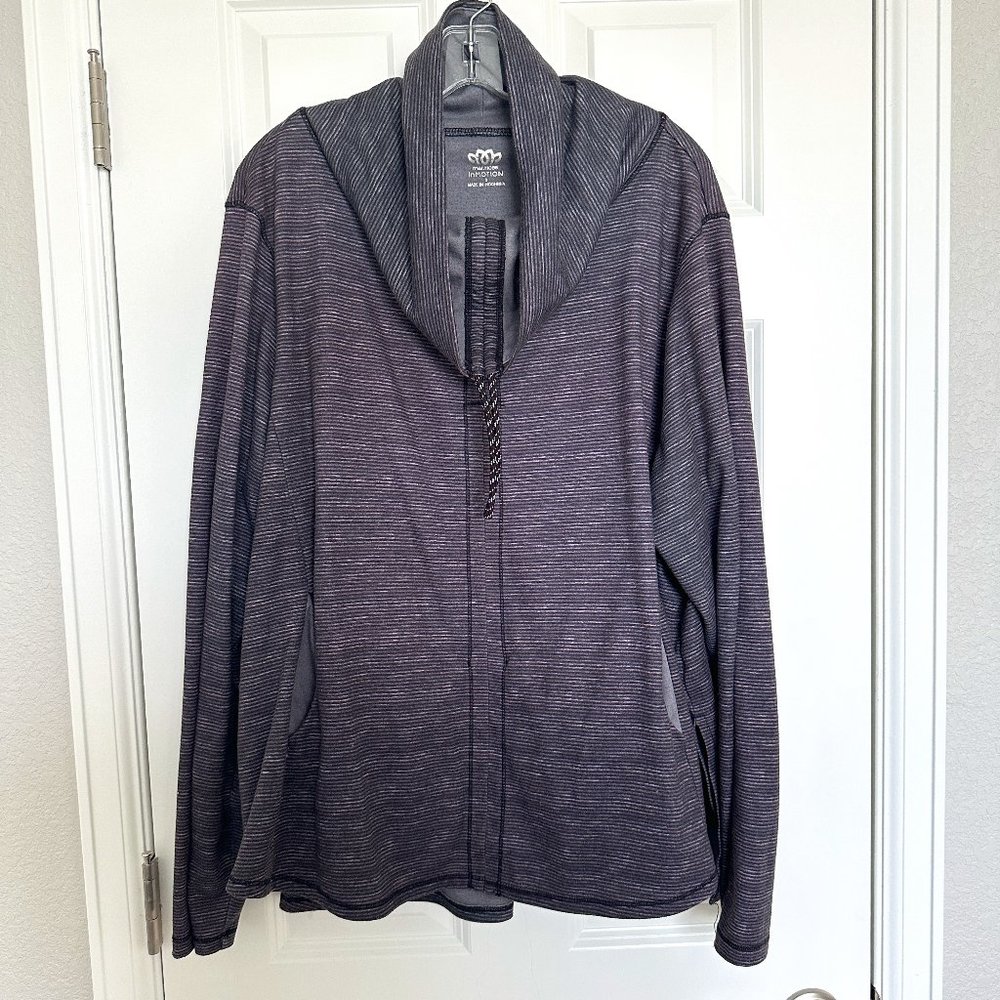 Maurices Purple Blue Sweatshirt Funnel Neck 3X